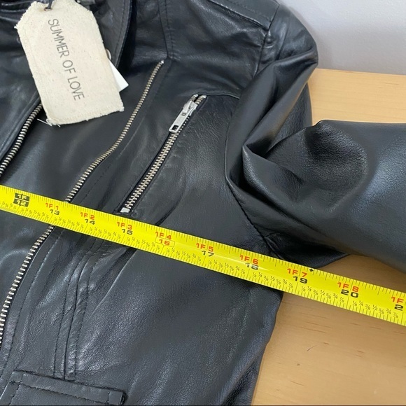 Summer of Love Genie 100% Leather Jacket - Picture 15 of 16